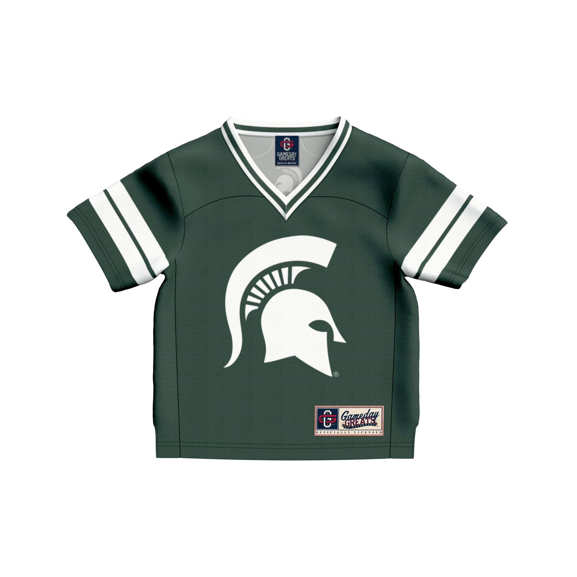 Toddler #1 Green Michigan State Spartans Lightweight Collegiate Football Fashion Jersey