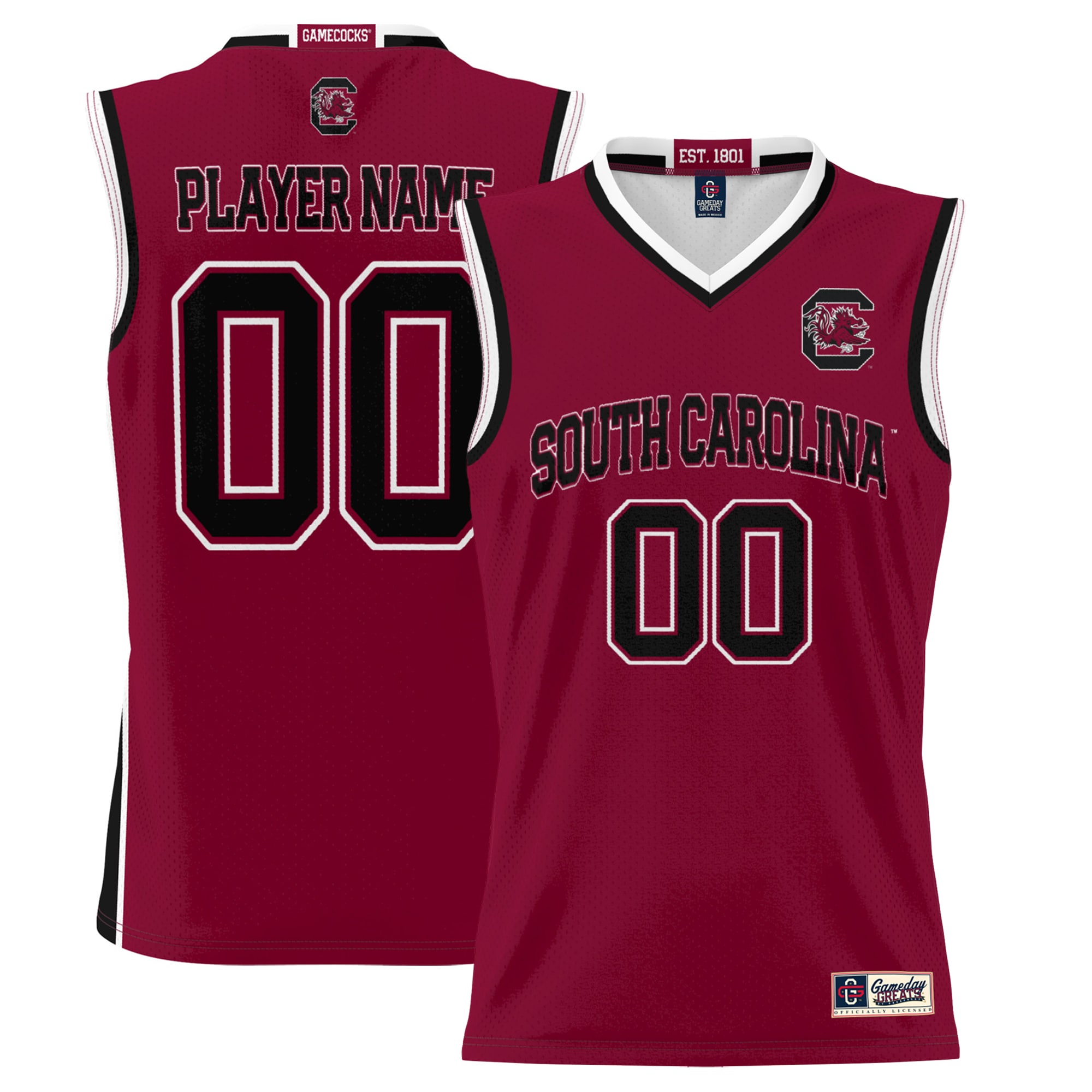 [NJP] Youth South Carolina Gamecocks GameDay Greats Lightweight NIL Pick-A-Player Basketball Jersey - Garnet