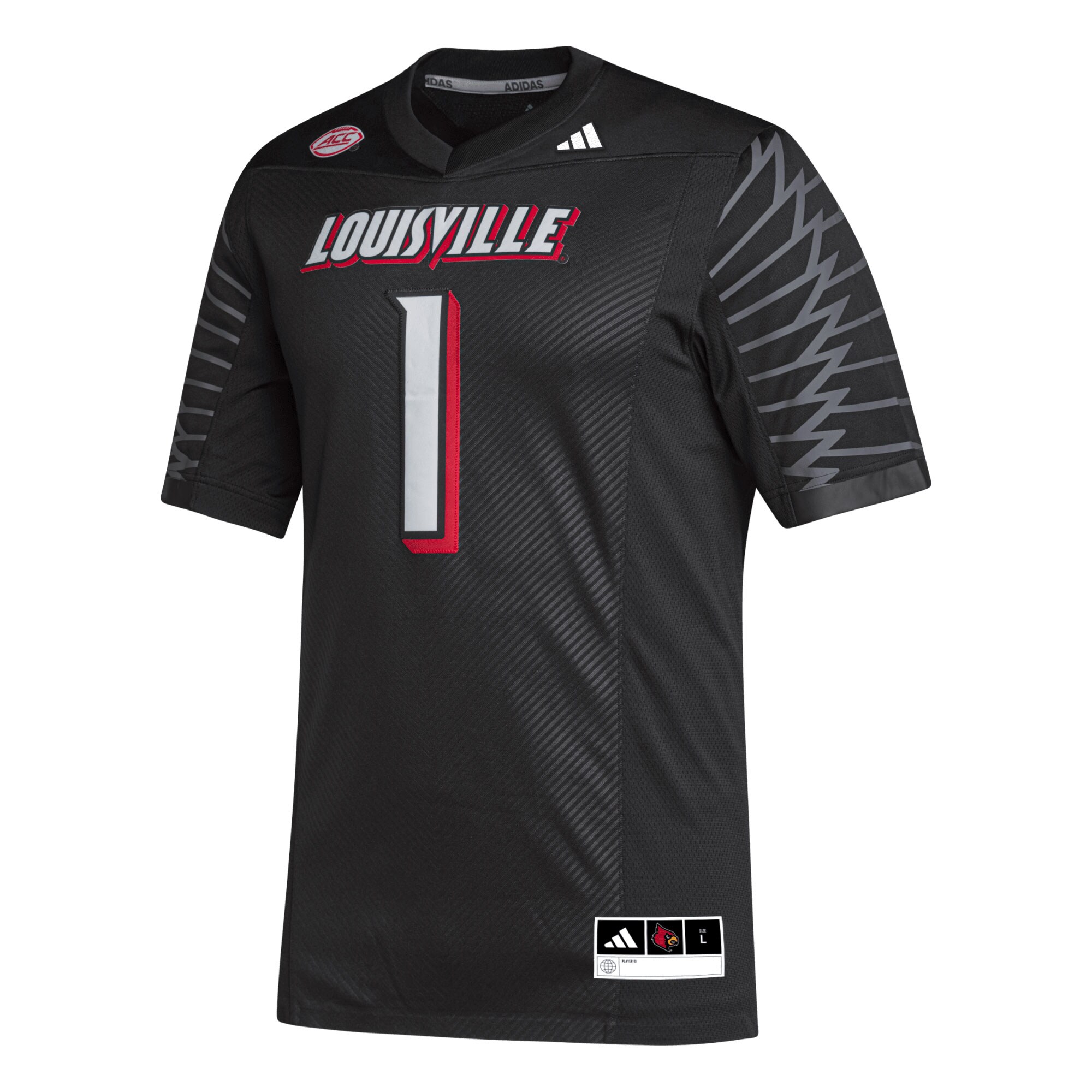 [DDG] Louisville Cardinals Premier Football Jersey - Black