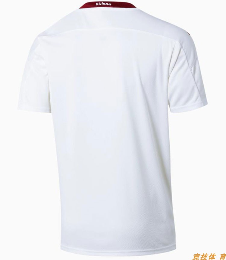 Moisture Wicking 2020 Switzerland Away White Soccer Jersey Shirt