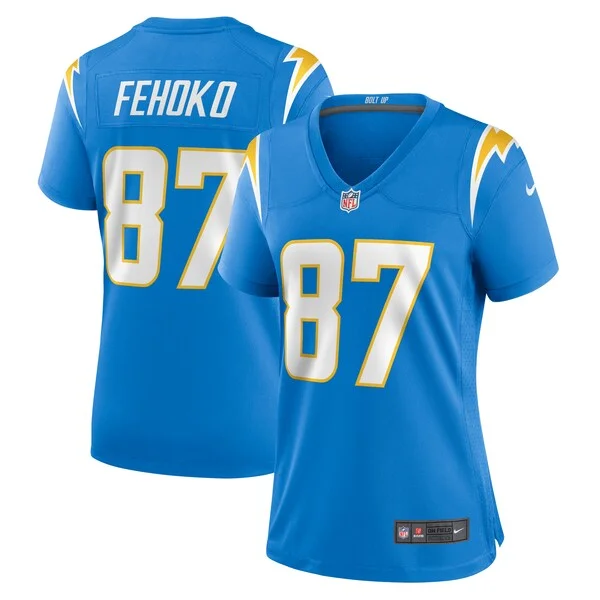 None Simi Fehoko Game Jersey - Blue | NFL Player Jersey | NFL Football