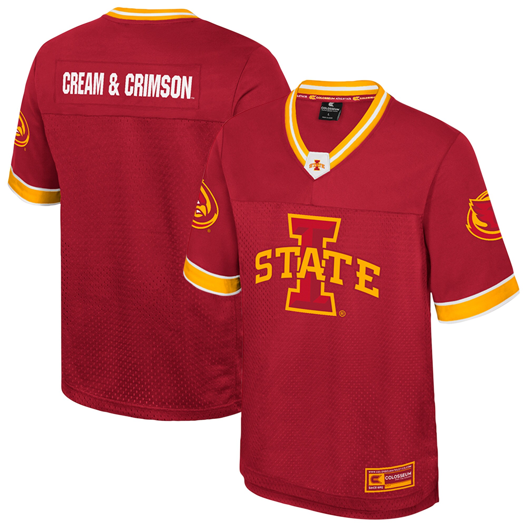Iowa State Cyclones Colosseum Nothing But The Hits Football Jersey - Cardinal