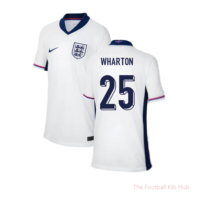 2024-2025 England Home Shirt (Kids) (Wharton 25)