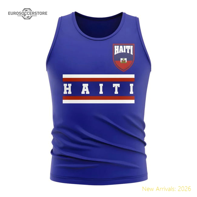 Haiti Core Football Country Sleeveless Tee (Royal)