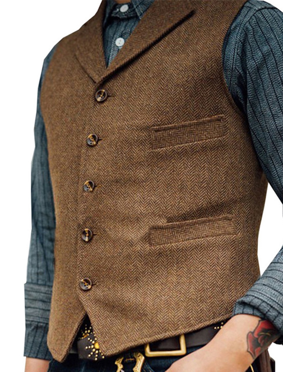 Men's Vest Waistcoat Wedding Event / Party Holiday Vintage 1920s