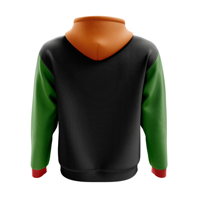 Performance-Driven Zambia Concept Country Football Hoody (Black)