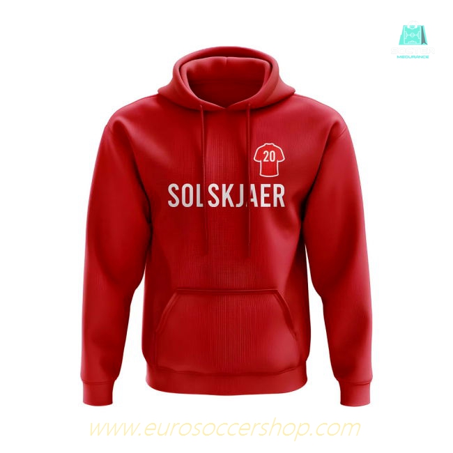 Ole Gunnar Solskjaer Man United Number Hoody (Red)