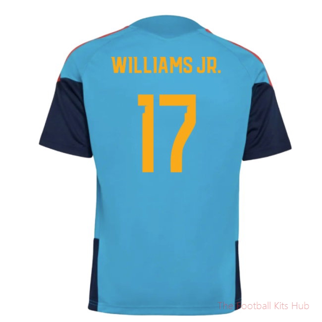 2025-2025 Spain Training Jersey (Bold Aqua) - Kids (Williams Jr. 17)