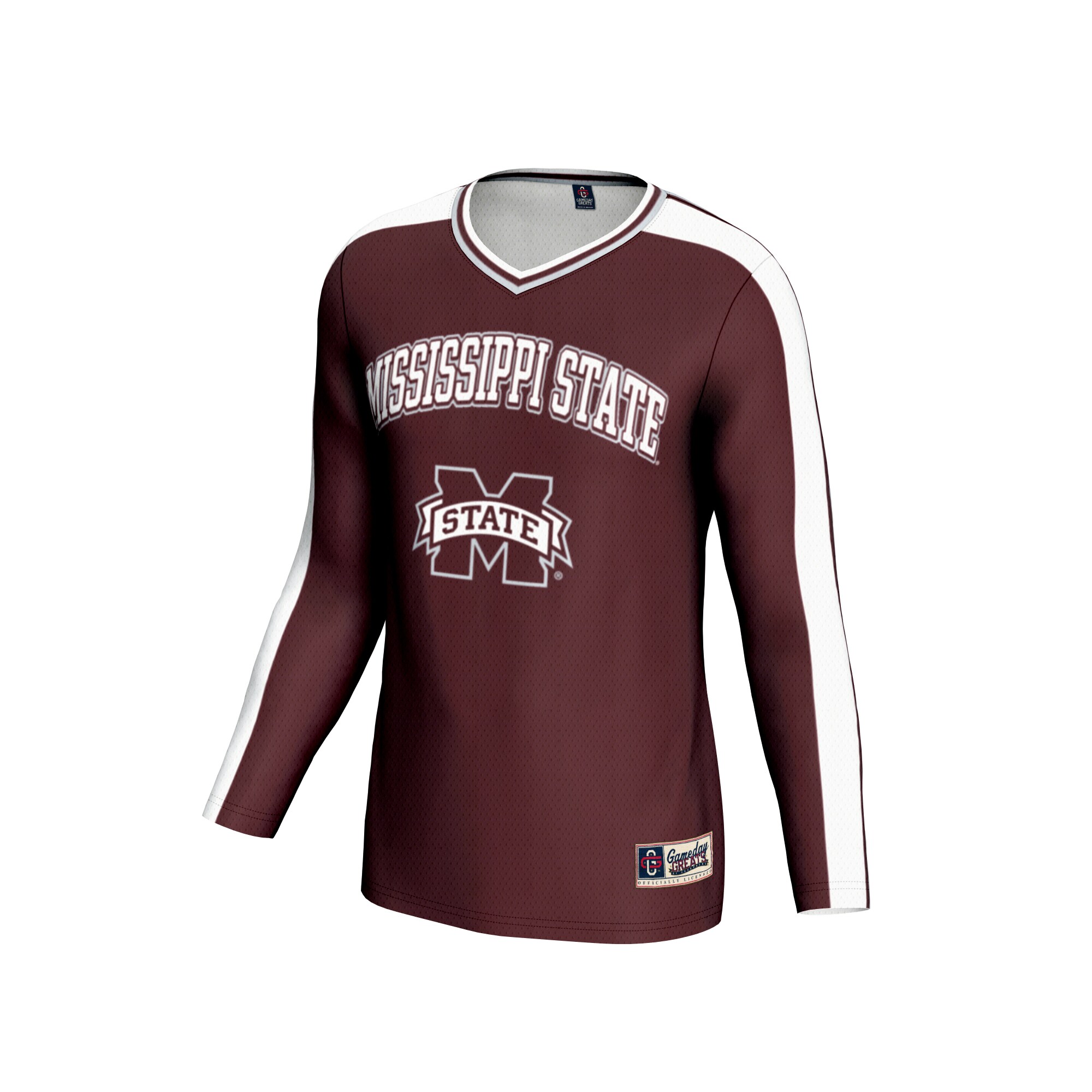[NJP] Mississippi State Bulldogs GameDay Greats Youth #1 Lightweight Volleyball Fashion Jersey - Maroon