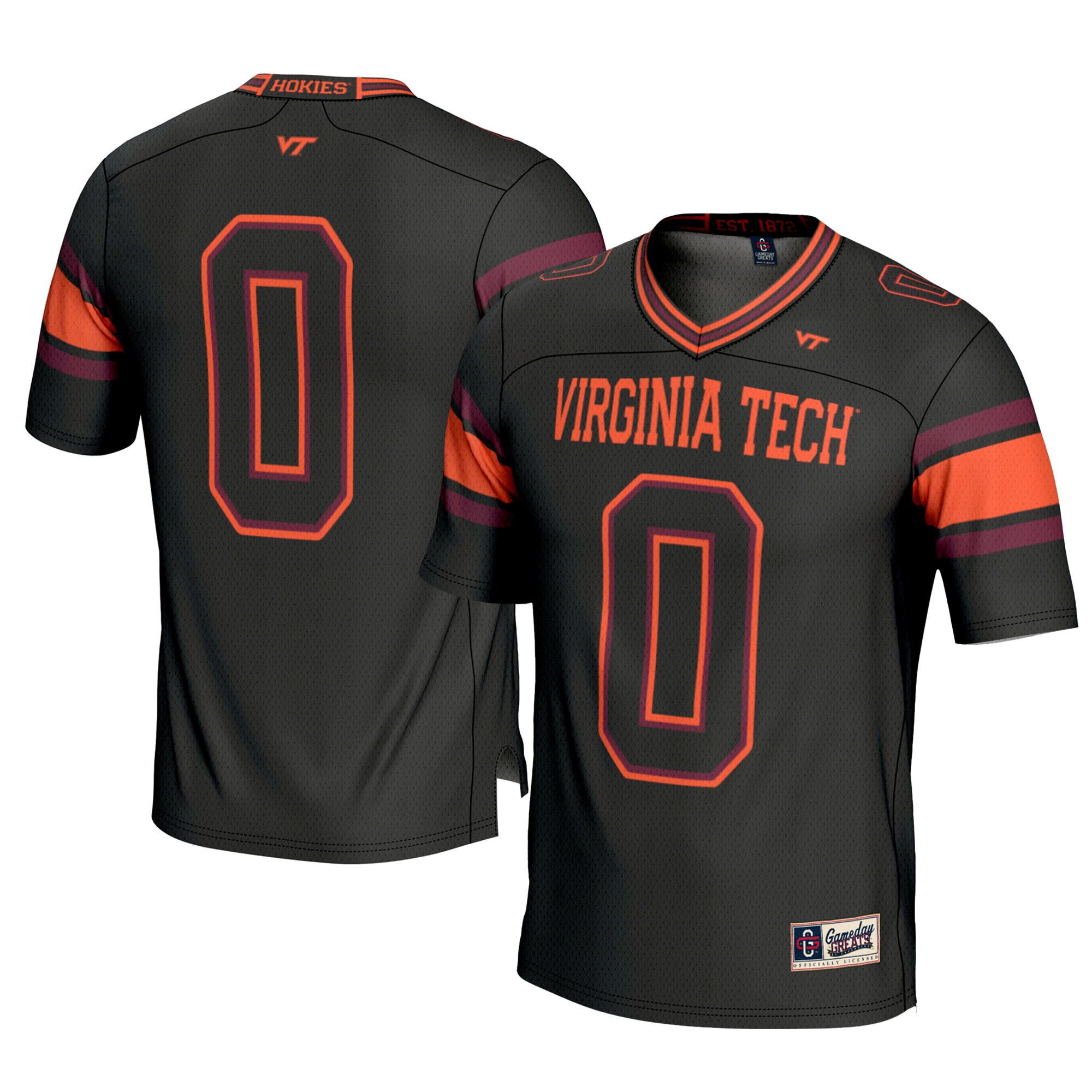 [DDG] Virginia Tech Hokies GameDay Greats Youth Football Jersey - Black