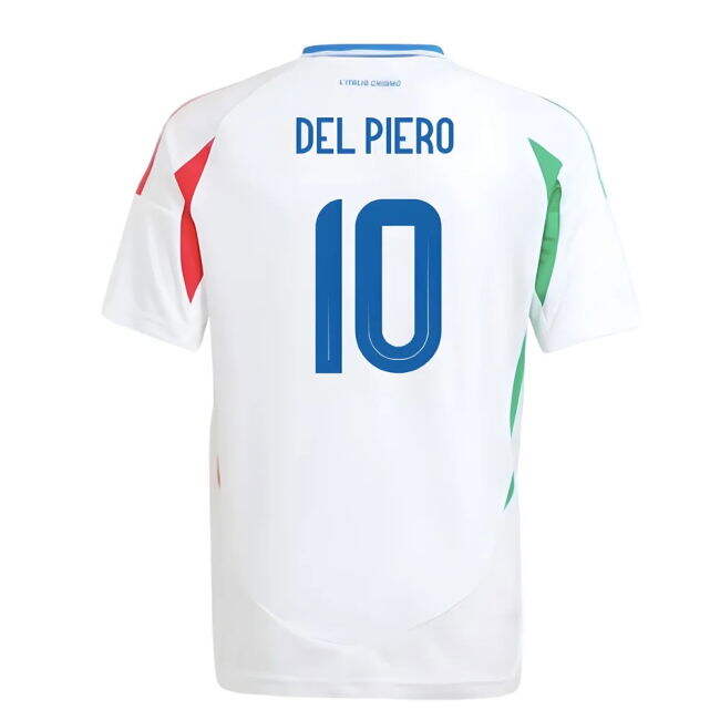 Affordable 2024-2025 Italy Away Shirt (Kids) (DEL PIERO 10) Mature