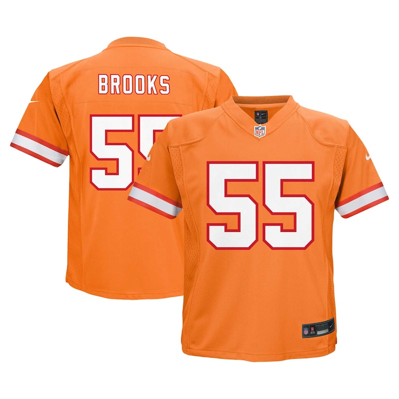None Derrick Brooks Record-Breaker TB Buccaneers Pro-Level Jersey