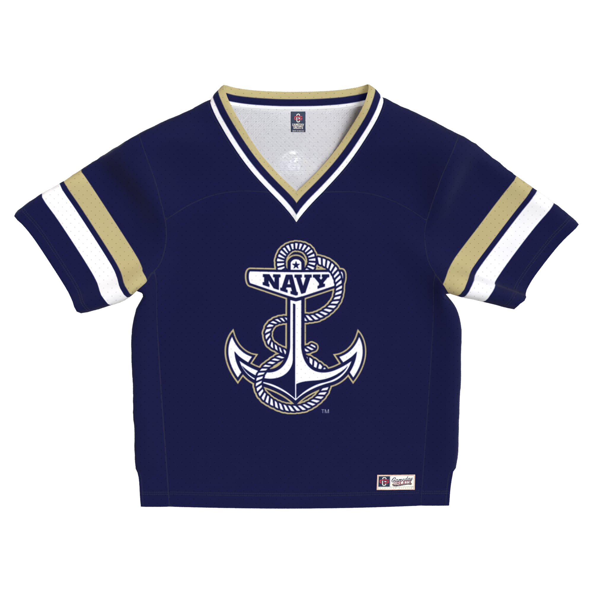Toddler Navy Navy Midshipmen Lightweight Collegiate Football Fashion Jersey
