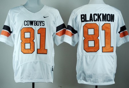 Men's None White 2024 replica Justin Blackmon #81 official licensed