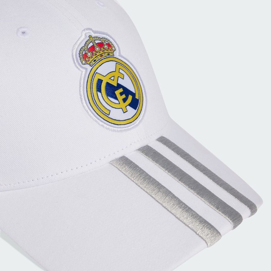 Real Madrid Cap Logo Pure White In Multiple Adult Sizes