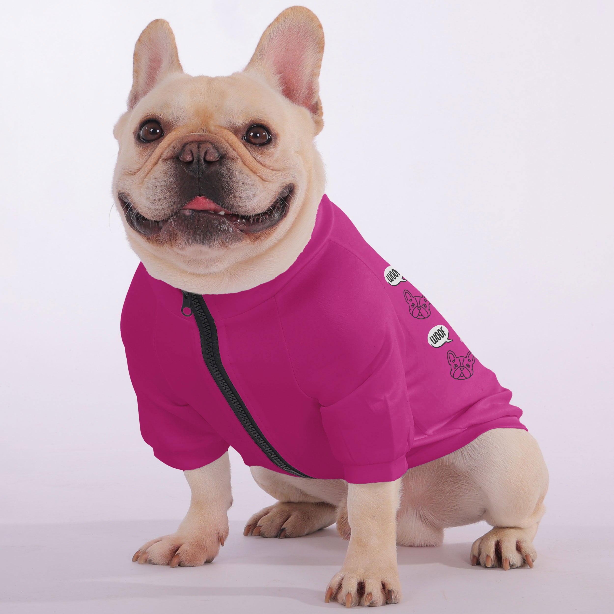 Dakota - Snuggly Zip-Up Sweatshirt for French Bulldogs