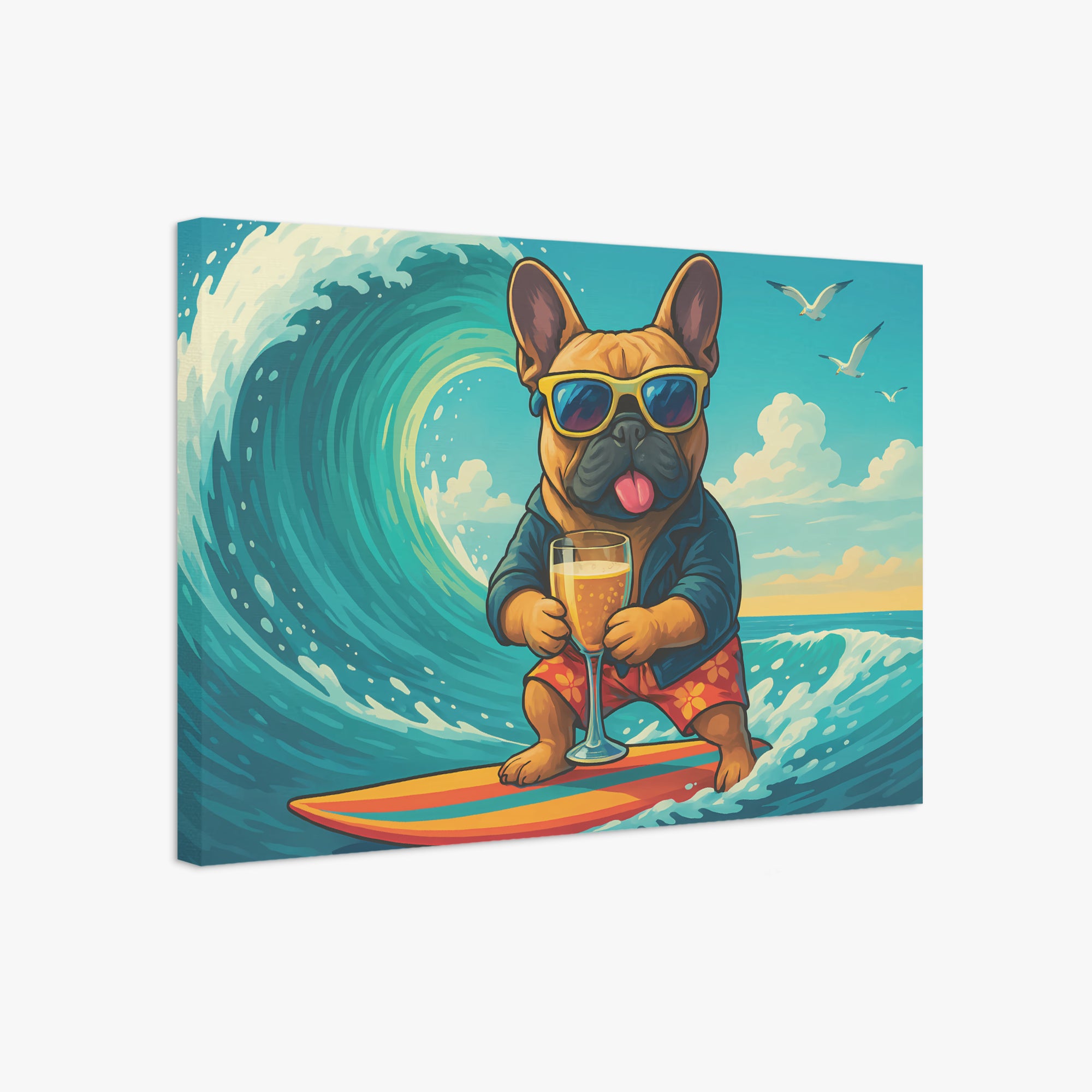 Remi - Dog Owner Adorable Frenchie Canvas Wall Art For Dog Lovers