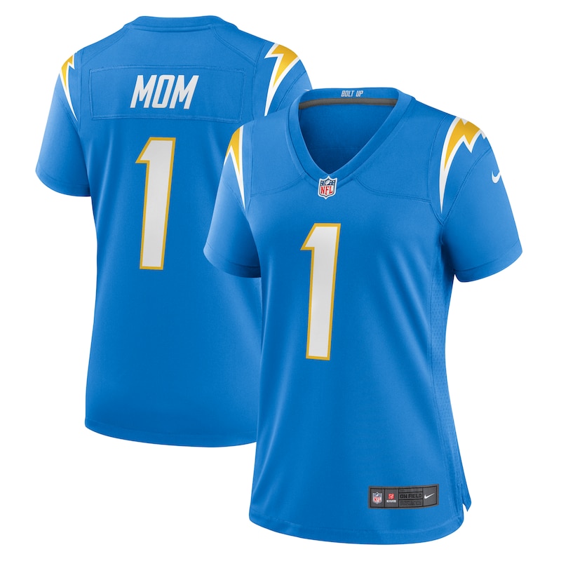 None Number 1 Mom Star Player LA Chargers Pro-Level Jersey Football Ap