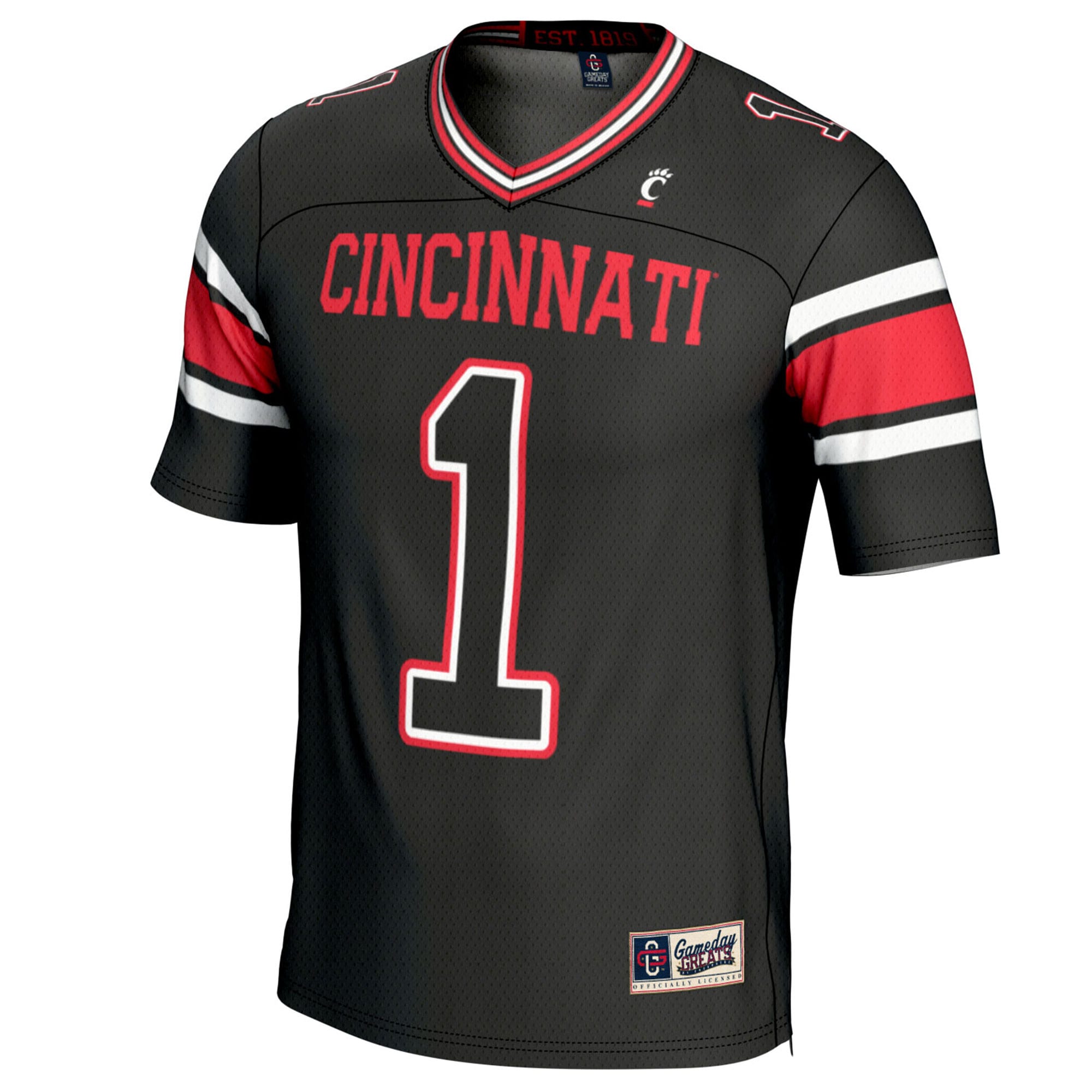 [DDG] Cincinnati Bearcats GameDay Greats Youth Lightweight Football Fashion Jersey - Black