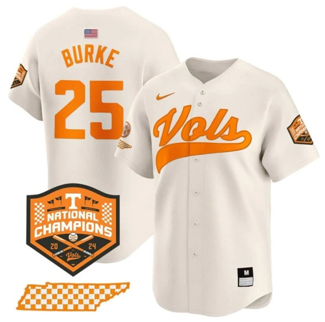 Men's None Game 2024 premium Blake Burke #25 authentic Jersey
