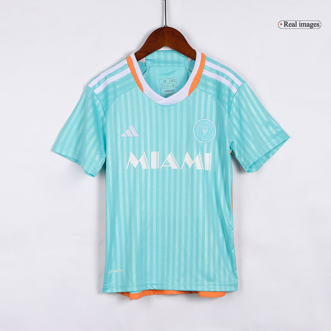 Kid's Inter Miami CF Third Away Soccer Jersey Kit(Jersey+Shorts) 2024A