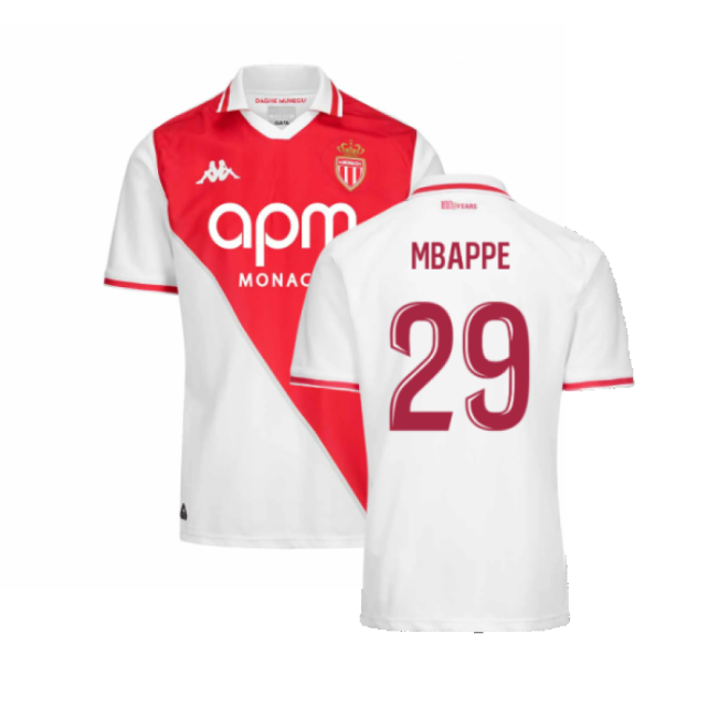 Passionate Monaco Mbappe #29 Authentic Design 2024-2025 Season Shirt