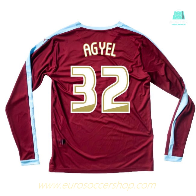 Burnley 2015-16 Long Sleeve Home Shirt ((Excellent) S) (Agyel 32)