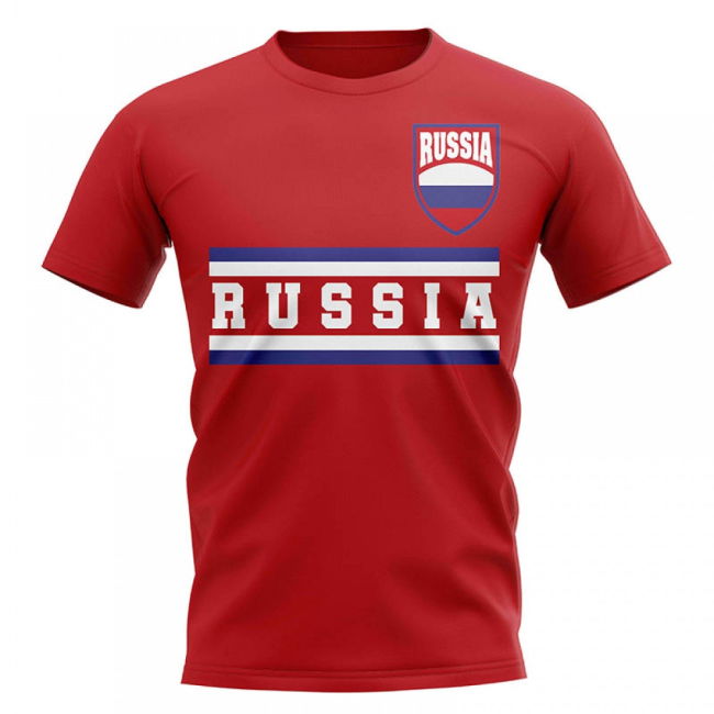 Russia Core Football Country T-Shirt (Red) Authentic Official