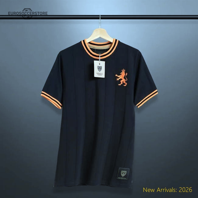 Vintage Holland De Leeuw Black Soccer Jersey