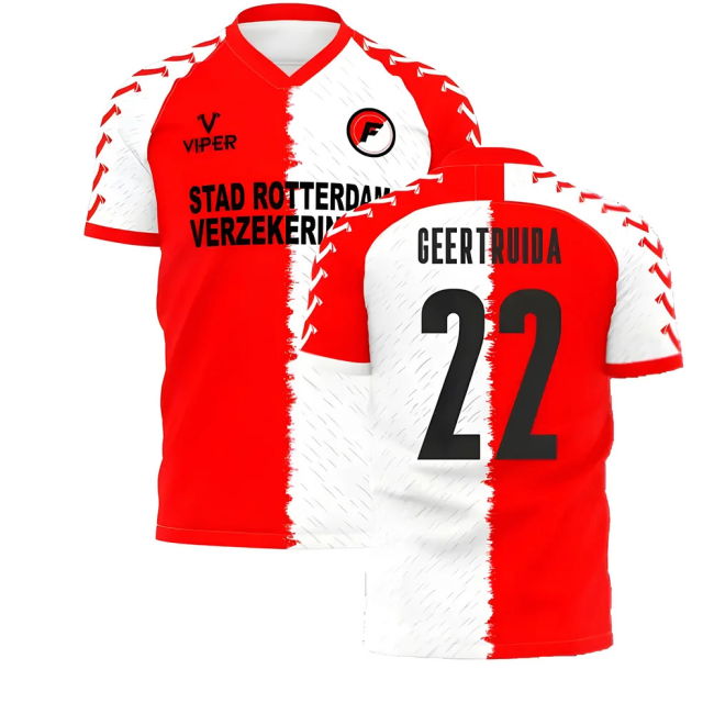 Red And White Army Geertruida #22 Top Tier Supporter New Release Fa...