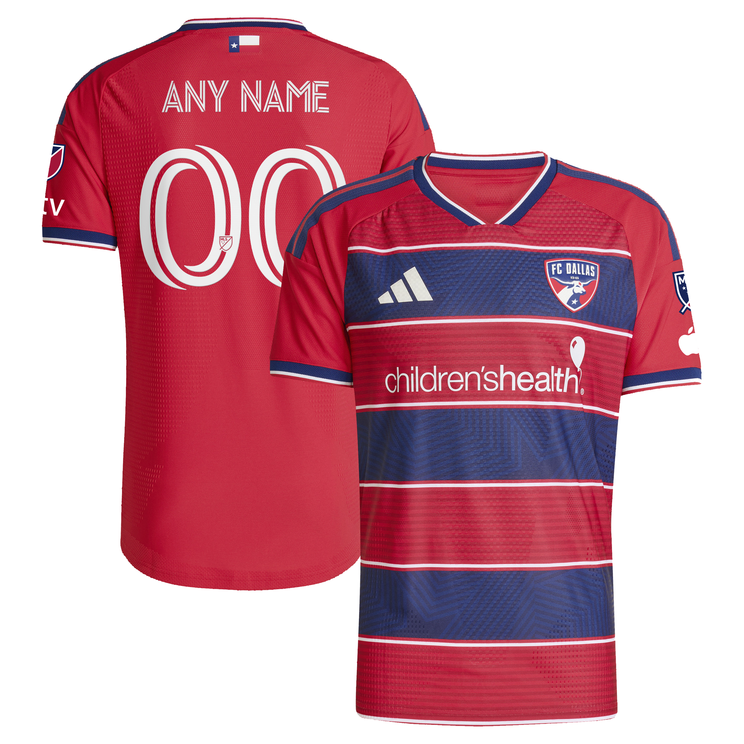 [LK] Women's FC Dallas 2026 DNA Kit On-Field Authentic Patch Custom Jersey - Red
