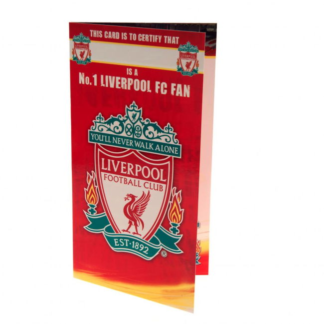 Women's Liverpool FC No. 1 Fan Birthday Card