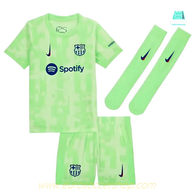 2024-2025 Barcelona Little Boys Third Mini Kit (Lamine Yamal 19)