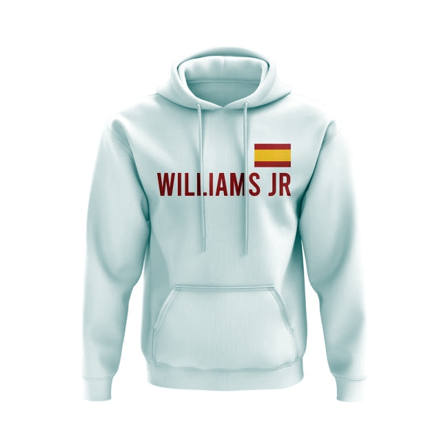 Nico Williams Spain Flag Hoody (White)