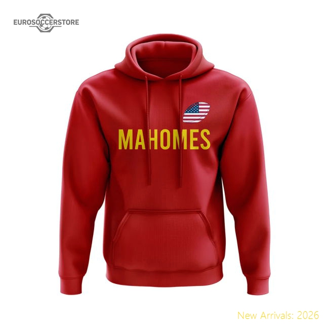 Patrick Mahomes United States Name Hoody (red) - North American Power