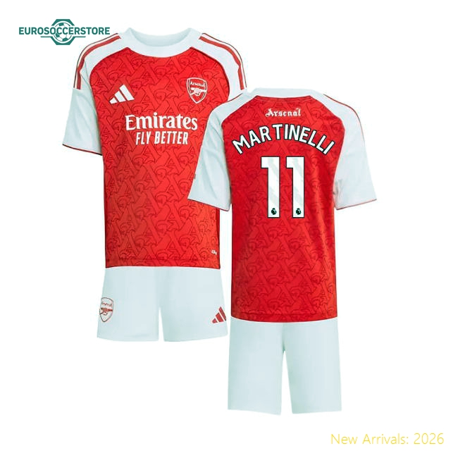 2025-2026 Arsenal Mini Non-toxic Martinelli Jersey Aeroready