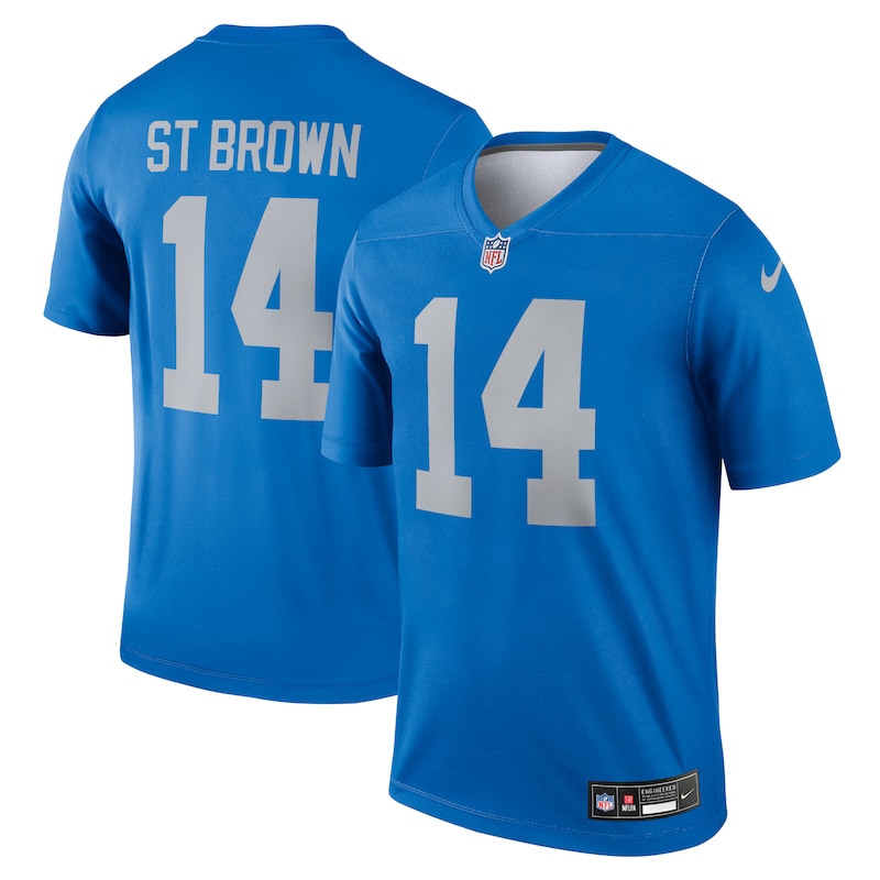 None Amon-Ra St. Brown DET Lions Powerful Official Jersey Game Day Wea