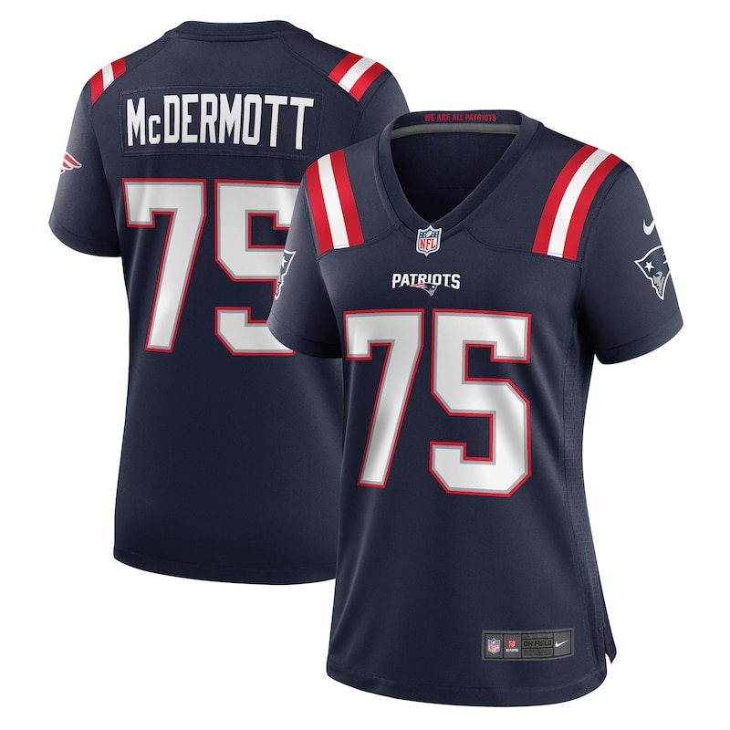 None Conor McDermott NE Patriots Modern Premium Material Jersey