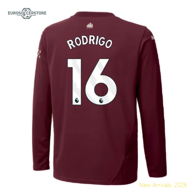 Comfortable Man City Kids Rodrigo Jersey 2024-2025 Breathable