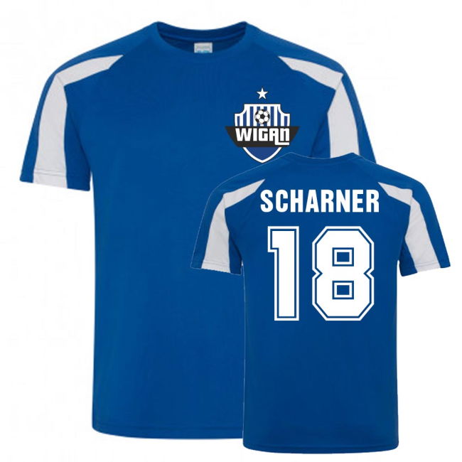 Paul Scharner Wigan Sports Training Jersey (Blue) | Top Quality