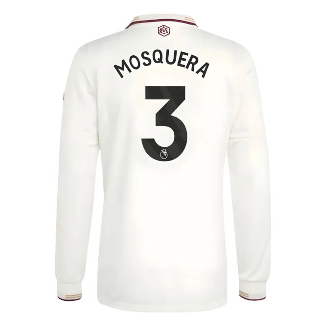 Arsenal Football Club Official 2025-2026 Home Shirt (Mosquera 3) (M...