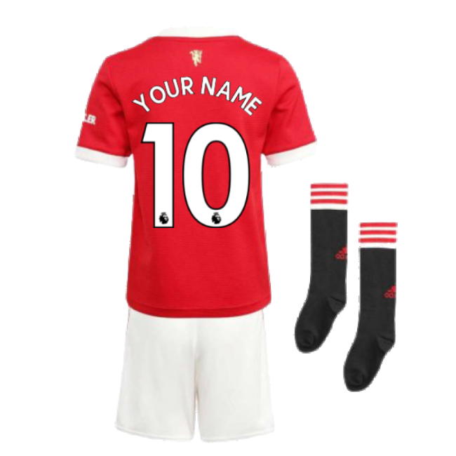 Premium Man Utd 2021-2022 Home Mini Kit (your Name) - Premium Quality