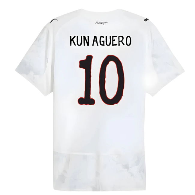 2025-2026 KIDSUPER x Manchester City CWC Authentic Shirt (White) (Kun Aguero 10)