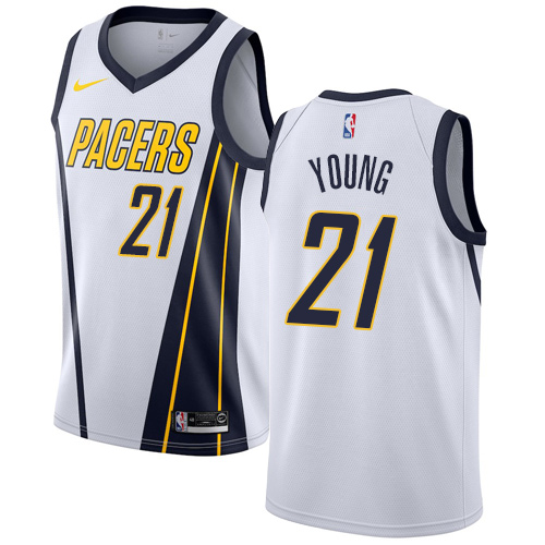 White IND Indiana Pacers #21 Nike Modern Jersey Premium Quality