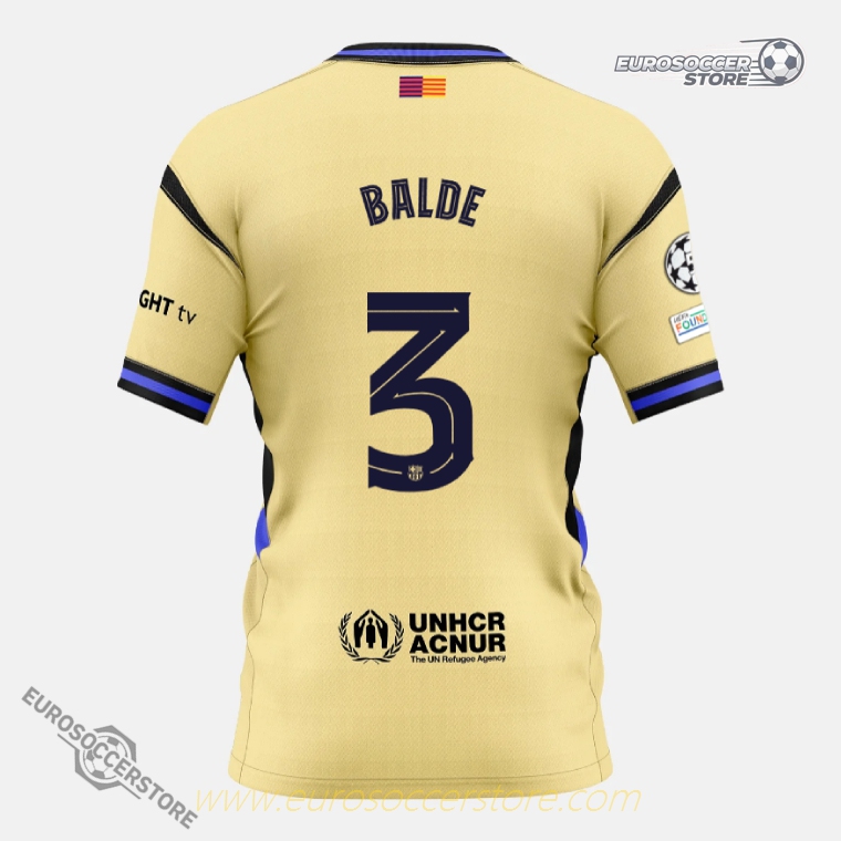 Barcelona 25-26 Away BALDE 3 Champions League Version Jersey