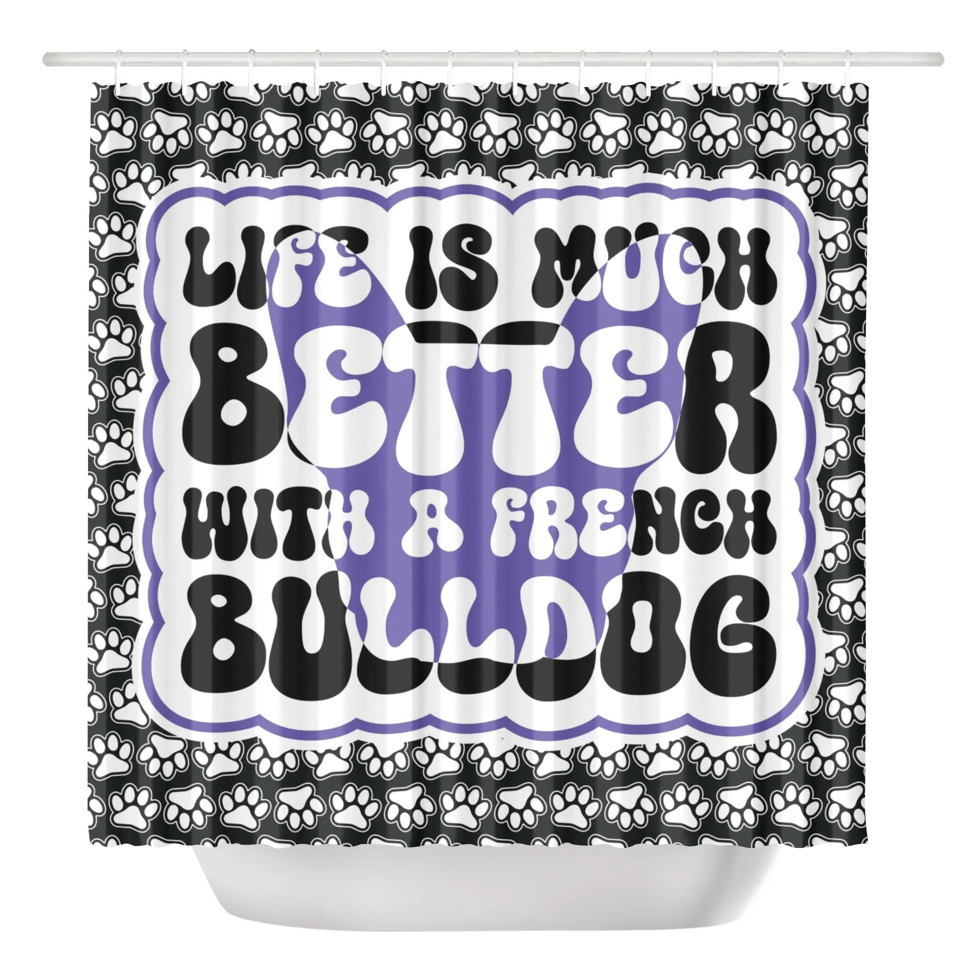 Everyday Bun - Shower Curtain For Frenchie Lovers for Everyday Wear