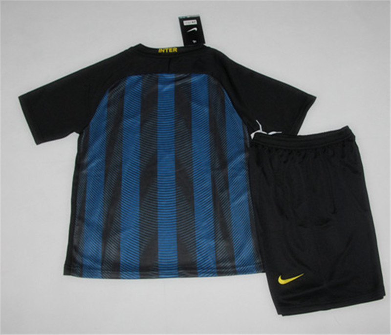 Kids Inter Milan Home 201617 Soccer KitShirtShorts - Official Replica