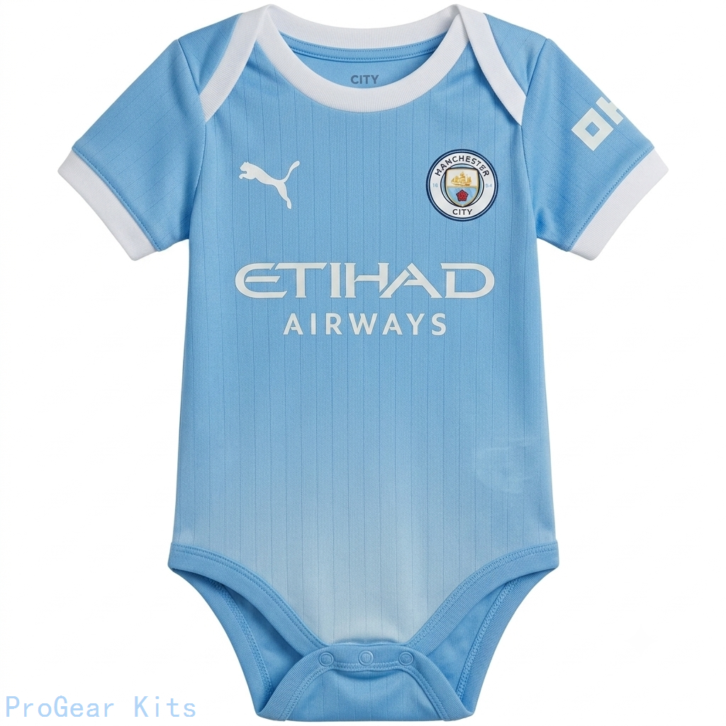[LK] Manchester City Baby Onesie Bodysuit Home 2026/27