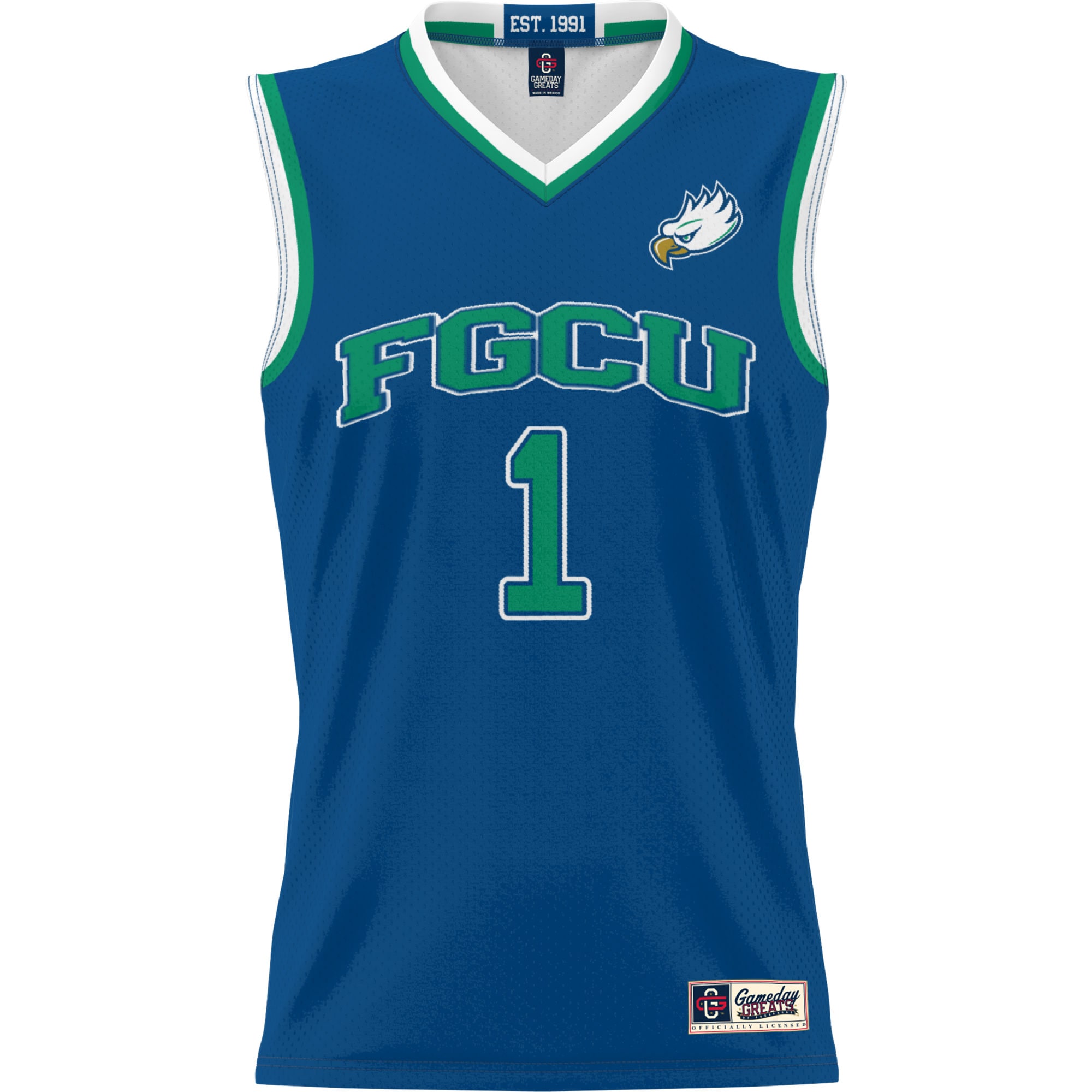 [DDG] Florida Gulf Coast Eagles GameDay Greats Lightweight Basketball Jersey - Blue
