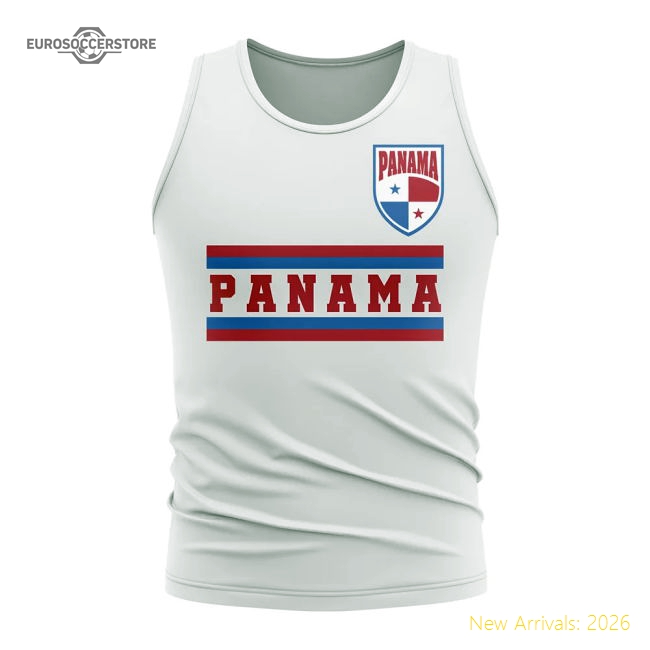 Panama Core Football Country Sleeveless Tee (white) - Excellent Value